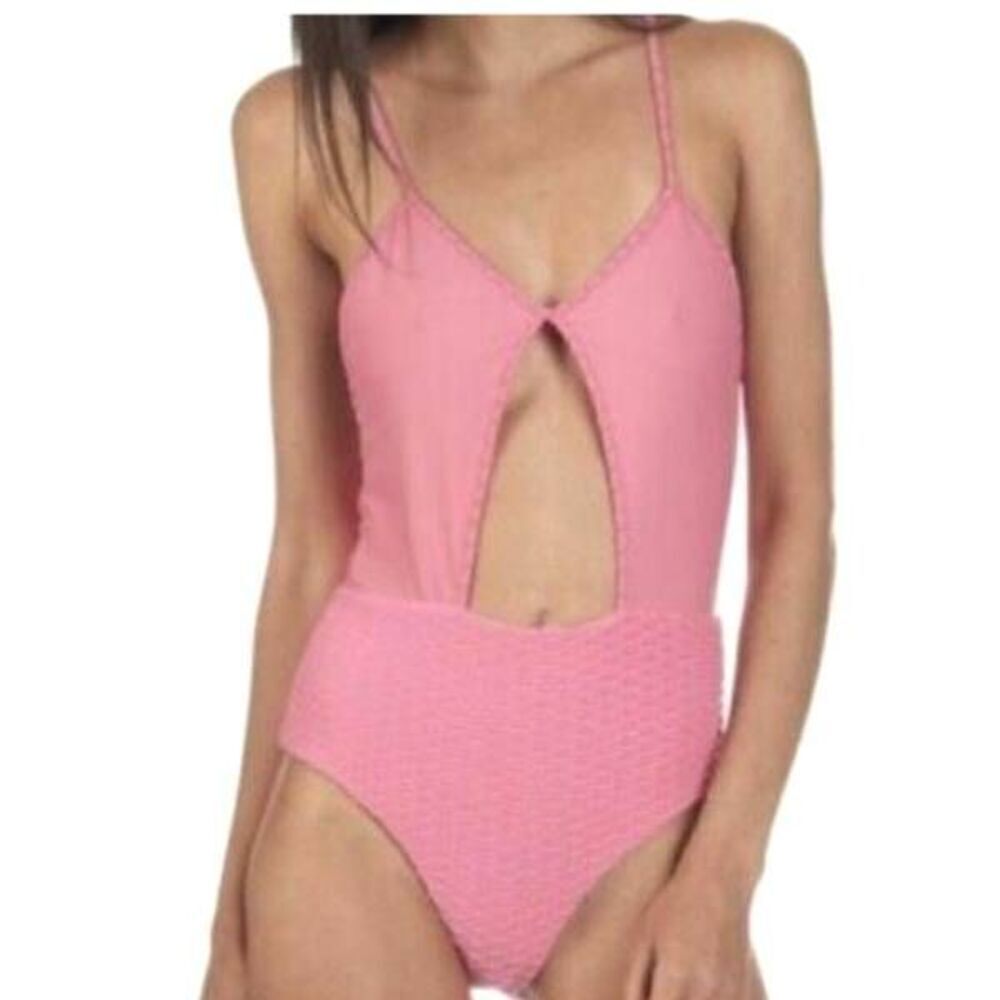 Maje Massa one piece swimsuit in pink sz 3 (Large)